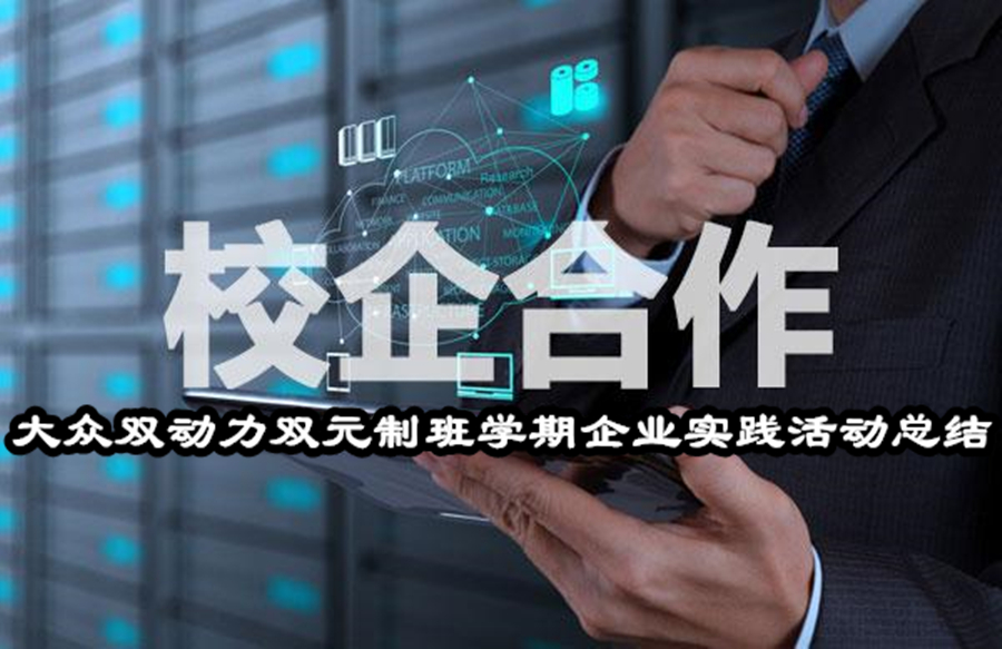 智能制造系大众双动力双元制班学期企业实践活动总结